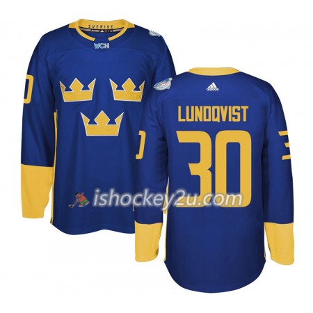 Sverige Trøje Henrik Lundqvist 30 2016 World Cup Lilla Premier